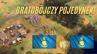 Kto wygra Mongolski pojedynek Aoe4 Gameplay [upl. by Aramal864]