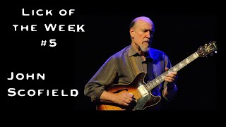 Lick of the Week 5 John Scofield ii V I lick [upl. by Nnadroj246]