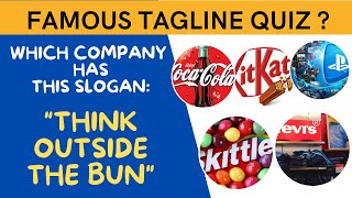 Guess the company slogan quiz  slogan Quiz  tagline Game  slogan Challenge [upl. by Rawdan]