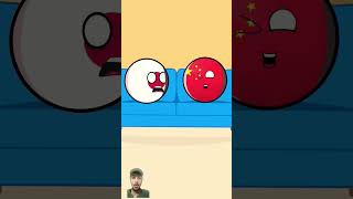 Chinese antiJapanese film and reality countryballs japan china shorts viral [upl. by Franchot]