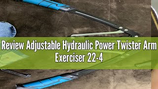 Review Adjustable Hydraulic Power Twister Arm Exerciser 22440lbs Home Chest Expander Muscle Shoulde [upl. by Gargan17]