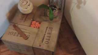 RECYCLED WINE BOX COFFEE TABLE DIY [upl. by Erej]