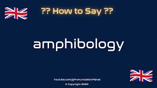 How to Pronounce 🌀 Amphibology CORRECTLY  How to Say quotAmphibologyquot  Pronunciation Planet [upl. by Gusba]