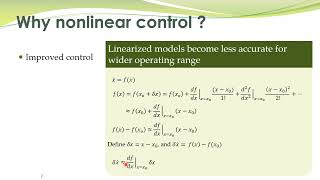 NCS  01a  Why Nonlinear Control [upl. by Erdei]