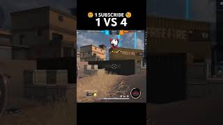 1 Vs 4🍷🗿 NEED YOU SUPPORT foryou freefire freefiremax freefirehighlights shorts garenafreefire [upl. by Encratis63]