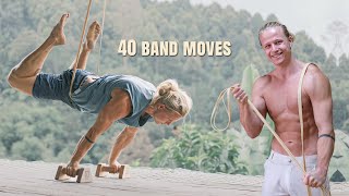 40 Best Resistance Band Exercises for FullBody Calisthenics amp Bodyweight Training [upl. by Barlow]