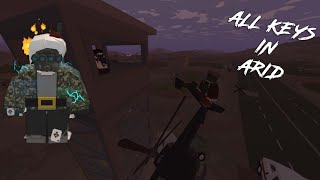 Unturned Tutorial 2  HOW TO GET ALL KEYS IN UNTURNED ARID MAP [upl. by Ynatsed]