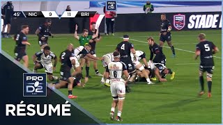 PRO D2 Saison 20242025 J11  Résumé Stade Niçois Rugby  CA Brive [upl. by Nnalyrehs504]