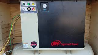 Ingersoll Rand UP615cTAS150 15hp Rotary Screw Air Compressor with Integrated Dryer [upl. by Enirol45]