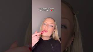 lipgloss for winter time❤️🎄 lipgloss makeup christmasmakeup redlipstick viralvideo beauty [upl. by Bendicty]