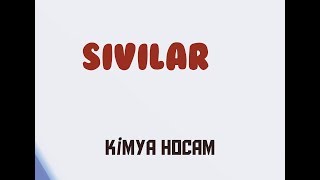 3SIVILAR  MADDENİN FİZİKSEL HALLERİ  KİMYA TYT  9SINIF  KİMYA HOCAM [upl. by Enitsirt]