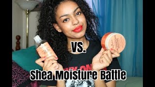 Shea Moisture Battle I Curling Milk Vs Curl Enhancing Smoothie [upl. by Riba378]