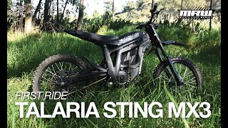 First Ride Talaria Sting MX3 Electric Bike [upl. by Damara573]