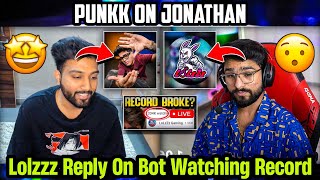 Punkk React on Why Jonathan Not Playing💛😯 Lolzzz Reply on Bot Watching😳 GodLike Bgmi [upl. by Elata312]