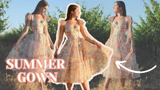 I Made a Gown for Summer Bustier Bodice Princess Dress DIY [upl. by Irwinn]