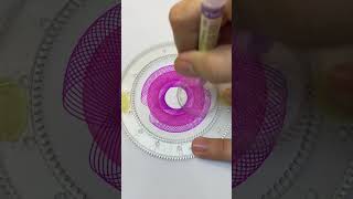 Satisfying Spirograph ASMR  Spiral Art Pattern for Relaxation art shorts spirograph satisfying [upl. by Strait]