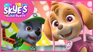 Rockys Mighty Pup Recycling Lesson  Skyes Music Party  PAW Patrol Music Cartoons for Kids [upl. by Trip]