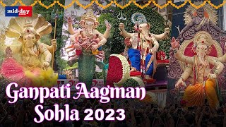 Ganesh Chaturthi 2023 Watch Aagman Sohla Of Mumbais Top Ganpati Pandals [upl. by Lebiram]