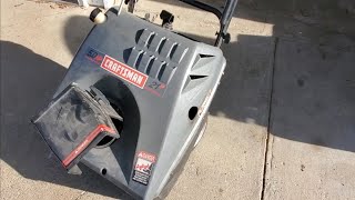 how to fix craftsman snowblower that wont start or stay running [upl. by Dragelin]