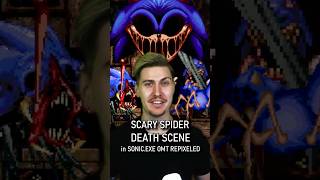 SONICEXE ONE MORE TIME REPIXELED NEW SCARY SPIDER DEATH SCENE shorts viral sonic exe sonicexe [upl. by Gone]