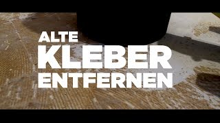 Teppichkleber entfernen  So bekommt man Teppichrücken und Kleberreste vom Estrich ganz ohne Chemie [upl. by Gaillard278]