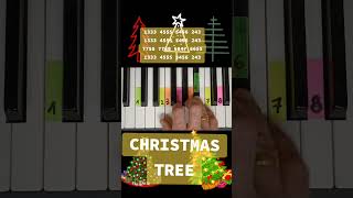 O christmas tree  piano tutorial pianotutorial christmas christmastree christmasmusic carol [upl. by Hun]