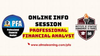 Professional Financial Analyst Batch 5 Information Session [upl. by Navap229]