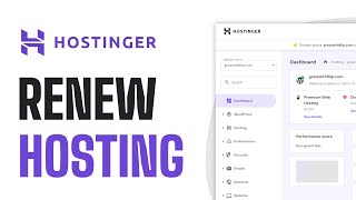 How To Renew Hostinger Hosting Plan  EASY Guide 2024 [upl. by Ransom]