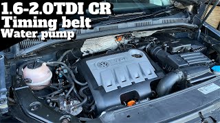 Replacing Your Vw 1620 TDI CR timing belt amp water pump [upl. by Chaddy]