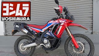 Yoshimura Exhaust on Honda CRF 300 Rally  Installation and Overview [upl. by Gaillard]