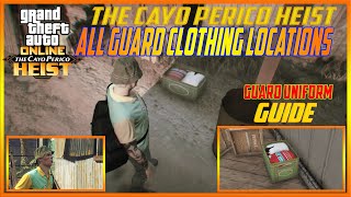 All Guard Clothing Locations Guide  GTA 5 Online The Cayo Perico Heist Prep GTA V Walkthrough [upl. by Ahsenrac]