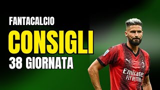 CHI SCHIERARE al FANTACALCIO 38 Giornata 🔍ANALISI COMPLETA e Indici Schierabilità [upl. by Taub]