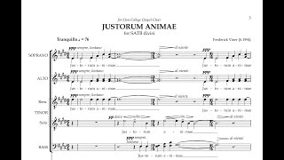 Justorum Animae for SATB divisi 2018  Frederick Viner [upl. by Dempstor]