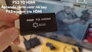 PS2 TO HDMI Veja como instalar e jogar seu ps2 via cabo HDMI passo a passo [upl. by Abernon]