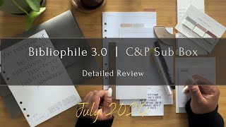 The Bibliophile Box 30  July 2024 Sub Box Review  Practical Uses  Cloth amp Paper [upl. by Leinahtam]