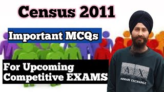 CENSUS 2011 IMPORTANT MCQS  ONE SHOT  COMPLETE TOPIC REVISION  JKSSB  JKPSC  SSC [upl. by Soilisav972]