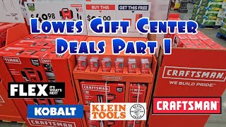 Lowes Gift Center Tool Deals Part 1 [upl. by Bennet640]