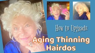 An Old Hack to Upgrade AGING THINNING HAIR  VINTAGE HAIRDO’S  Over 60 [upl. by Dionysus]