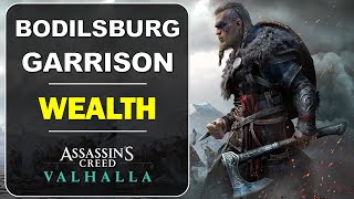 Bodilsburg Garrison Wealth Location  Lunden GearArmor Chest  Assassins Creed Valhalla [upl. by Fosque500]