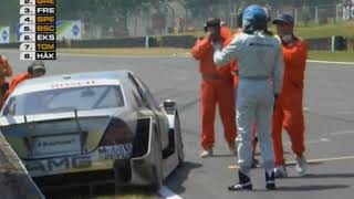 MT89 DTM 2006 BrandsHatch Qual Frentzen Crash [upl. by Aidaas]