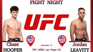 Chase HOOPER vs Jordan LEAVITT Full FIGHT UFC [upl. by Scoville]