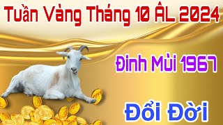 Tuổi Đinh Mùi 1967 Tuần Vàng Tháng 10 Âm Lịch 2024 Được Phật Độ Hết Khổ Trúng Lớn Đổi Đời [upl. by Galen464]