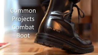 Common Projects Combat Boot  ReviewOnFeet [upl. by Asilet]