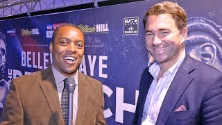 Eddie Hearn REACTION David Haye SMASHED vs Tony Bellew [upl. by Cung]