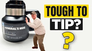 Stanley Admirals Coffee Mug Insulated Coffee Cup Tough To Tip Camping Fishing Review Test [upl. by Alban285]