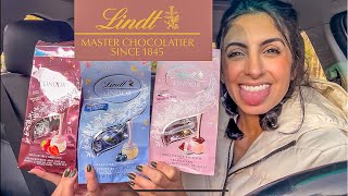 NEW Lindt Lindor Chocolates🍫 REVIEW Blueberries amp Cream Strawberries amp Cream  Neopolitan [upl. by Kylie]