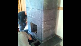 Greenstone Masonry Heater Installation [upl. by Asiek]