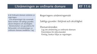 Regeringsformen 11 kap Rättskipningen [upl. by Ocsinarf]