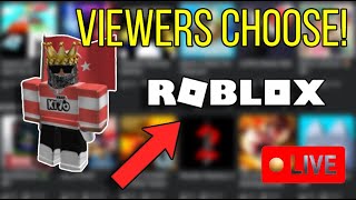 🔴Roblox Live🔴 Playing ANY GAMES with viewers [upl. by Lavoie240]