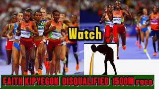 BREAKING NEWS FAITH KIPYEGON DISQUALIFIED in 5000m Olympics Race 2024 Today live  why yesterday [upl. by Pilif]